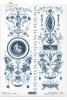 medallions, antique, flower, flowers, decoration, decorations, ornament, ornaments, decoraciones y adornos en azul, arte del siglo XVIII, inspirado en la antigua Grecia , stilvolle Dekorationen